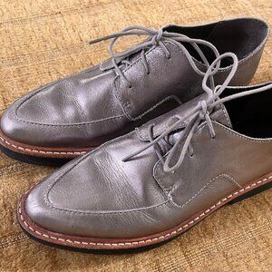 Silver metallic Oxford W Shoes
